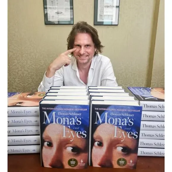 Mona’s Eyes Signed Hardcover Thomas Schlesser 2025 B&N Book of the Year New - Picture 6 of 8